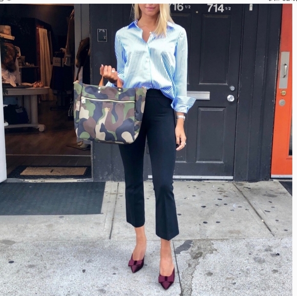 Spanx The Perfect Black Pant Cropped Flare Leg Ponte Size Medium - Picture 3 of 12